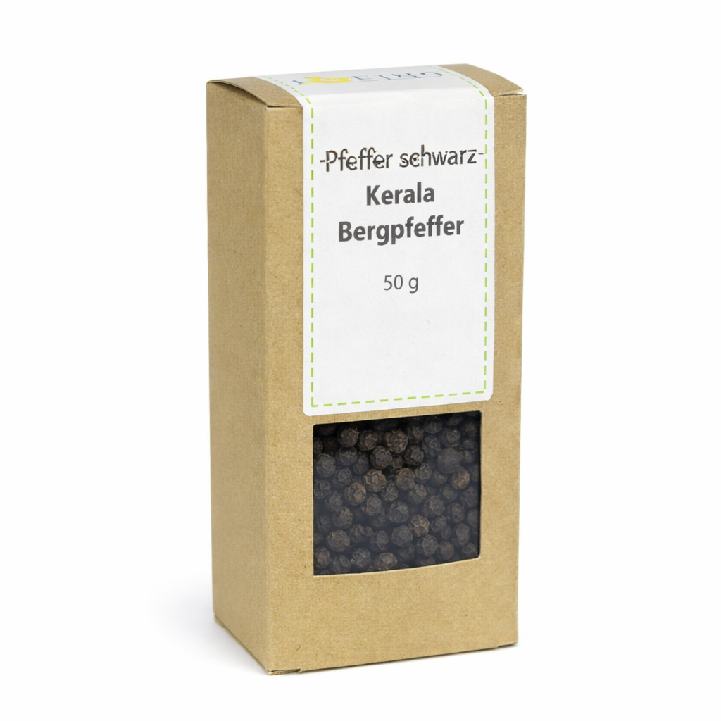 Pfeffer schwarz Kerala Bergpfeffer 50 g