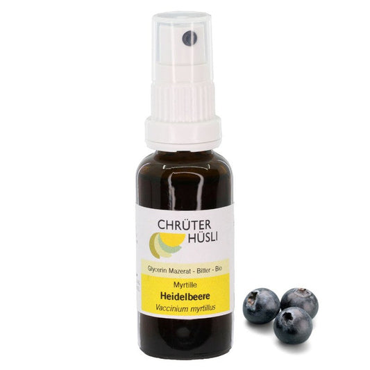 Glycerinmazerat Heidelbeer Spray Bio 30 ml