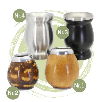 Kalebasse für Mate Tee