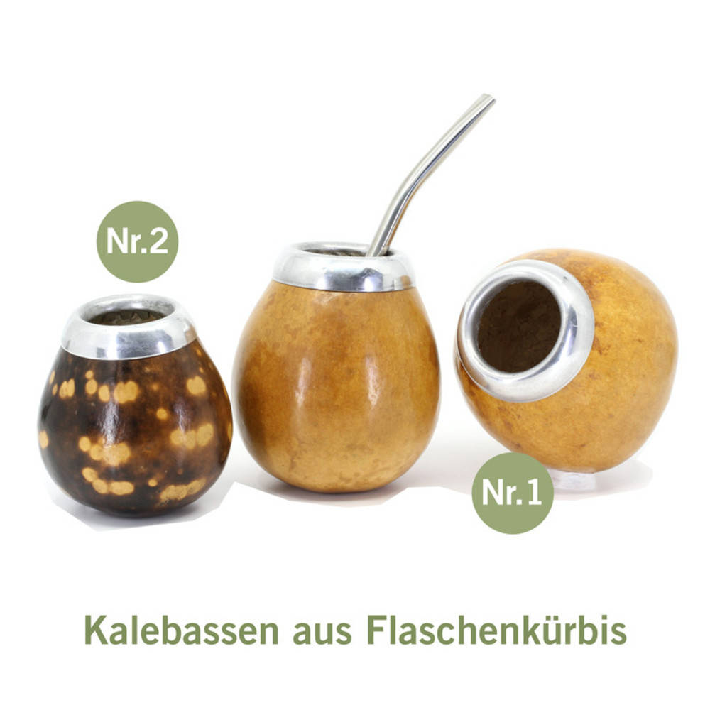 Kalebasse für Mate Tee