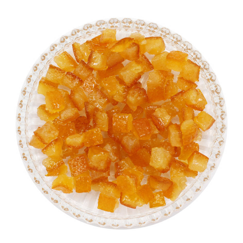 Orangeat (kandierte Orangenschale)