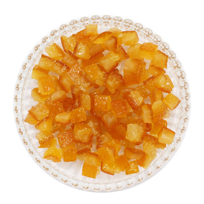 Orangeat (kandierte Orangenschale)