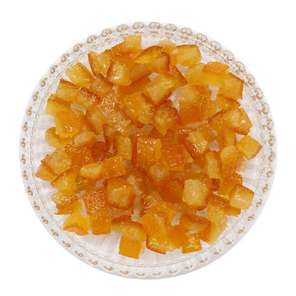 Orangeat (kandierte Orangenschale)