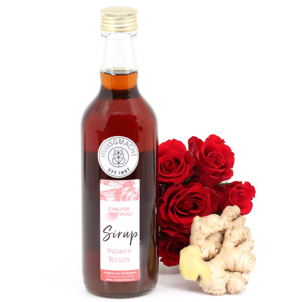 Ingwer Rosen Feuer Sirup
