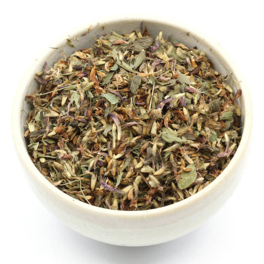 Rotkleeblüten geschnitten Tee