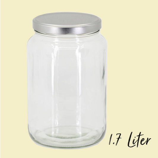 Einmachglas 1.7 Liter mit Deckel