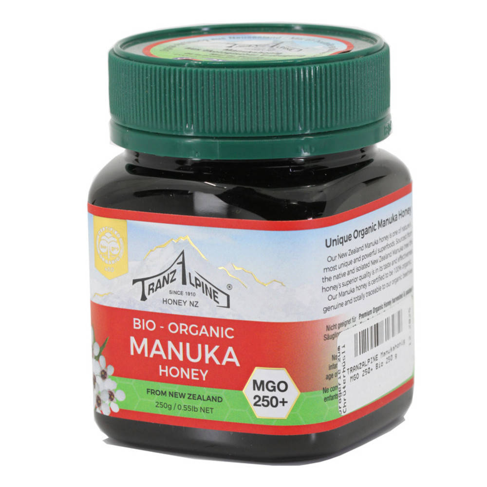 Hoyer Tranzalpine Manuka Honig Bio 250 g MGO 550+