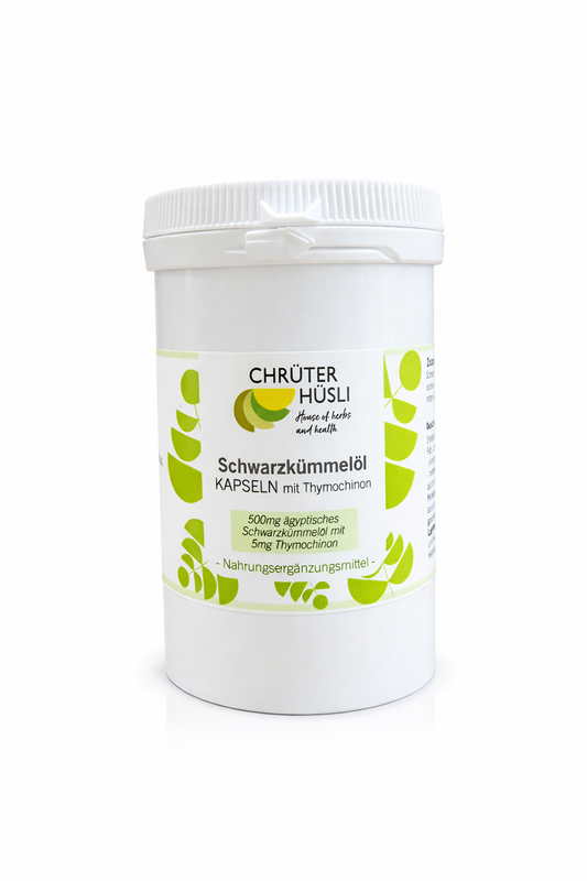 Schwarzkümmelöl Kapseln mit Thymochinon
