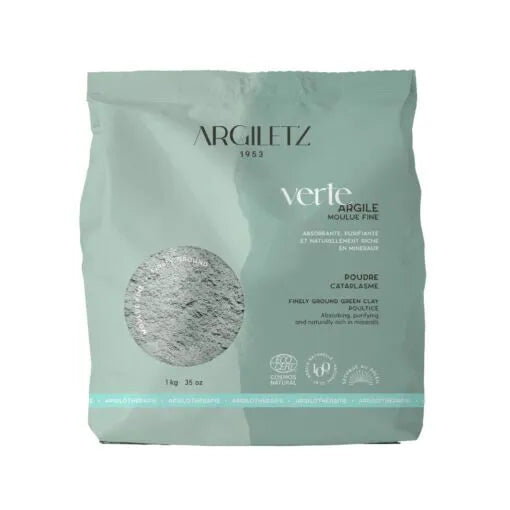 Argiletz Heilerde grün Pulver fein gemahlen Beutel 1 kg