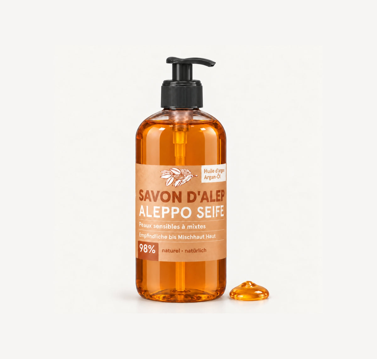 Aleppo Seife mit Arganöl-anwendung