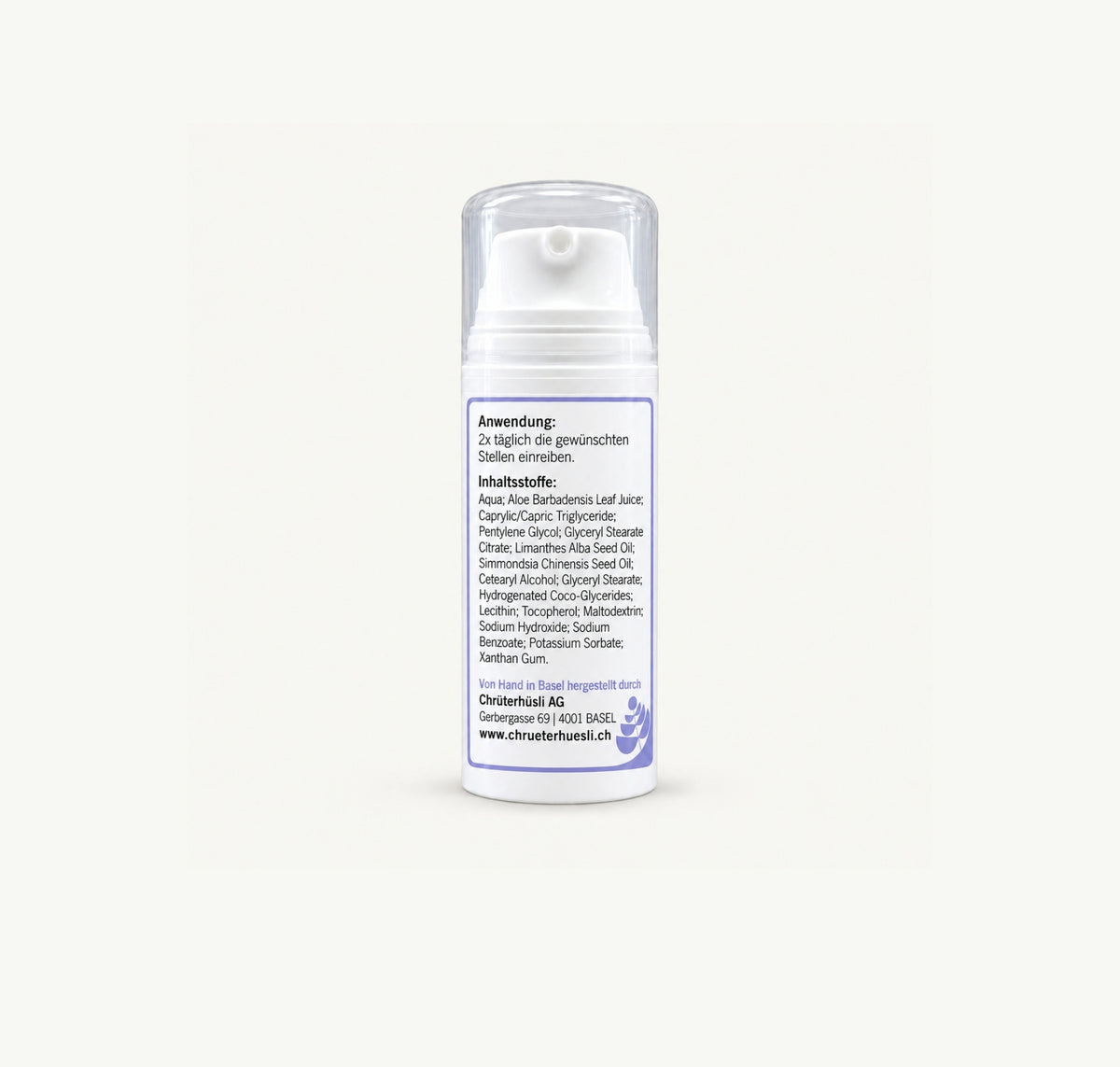 Aloe Vera Soft Lotion-etikette