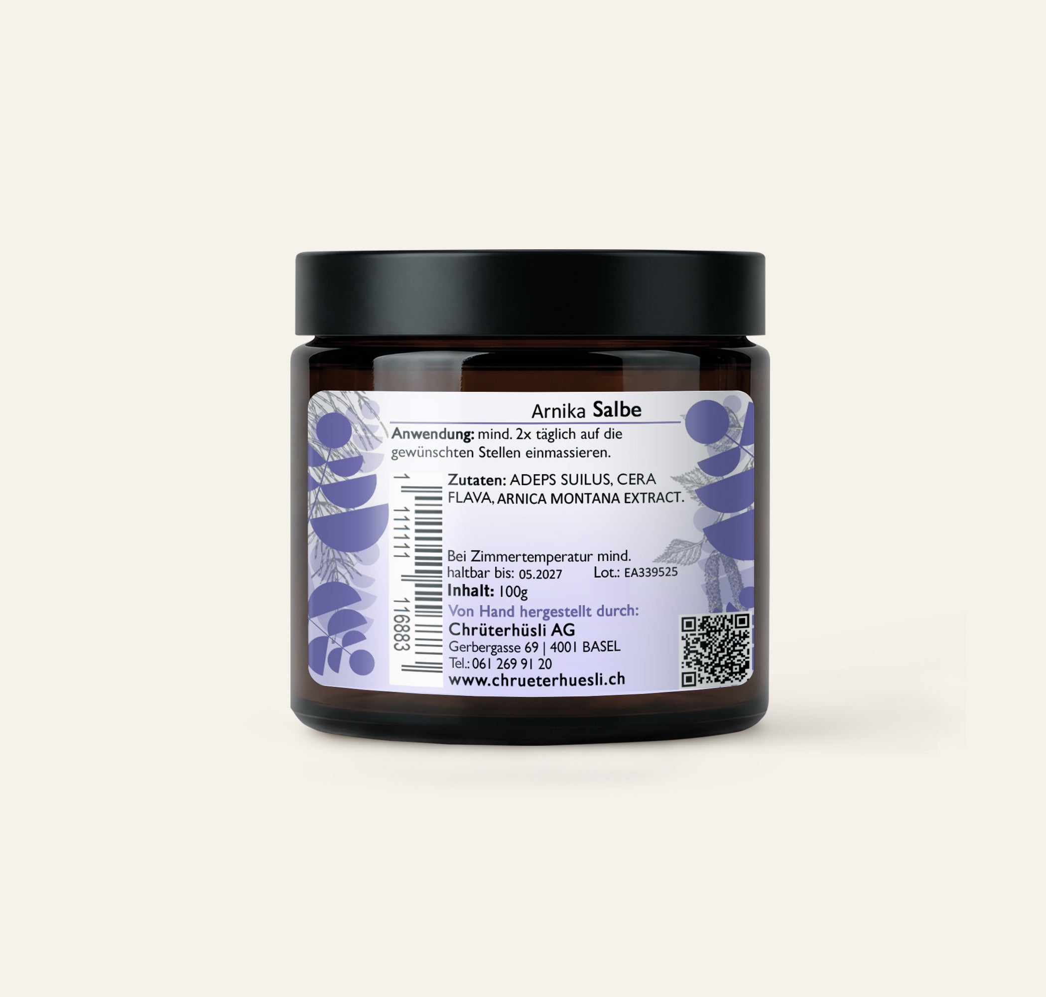 Arnica Salbe-etikette