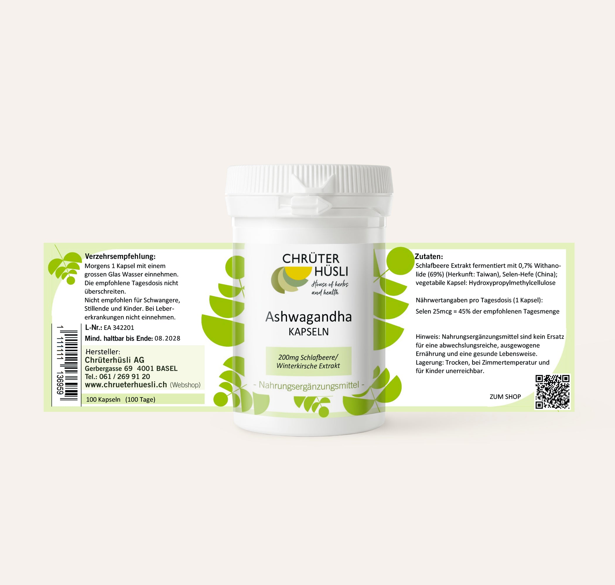 Ashwagandha-etikette