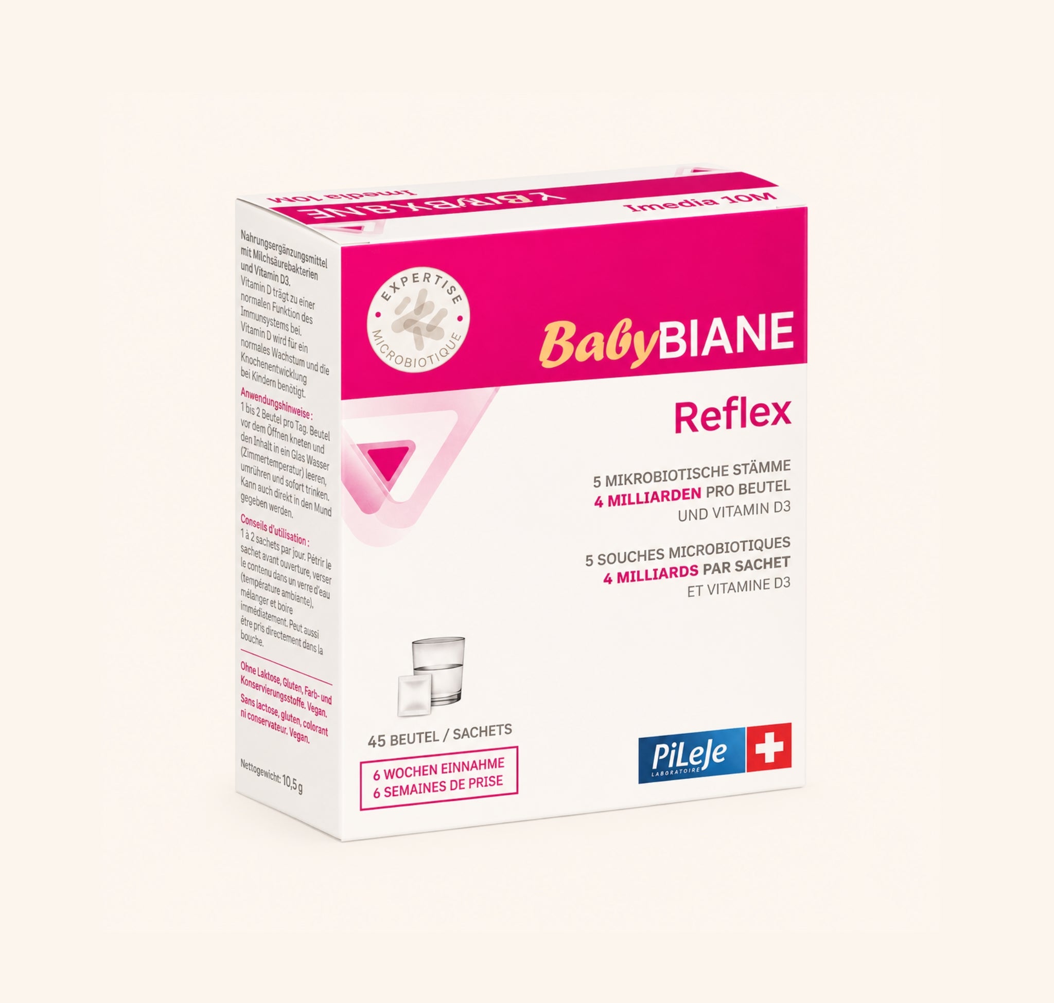 Babybiane Reflex 4M Pulver-verpackung