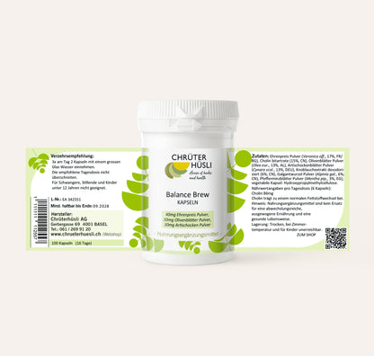 Balance Brew Kapseln-etikette