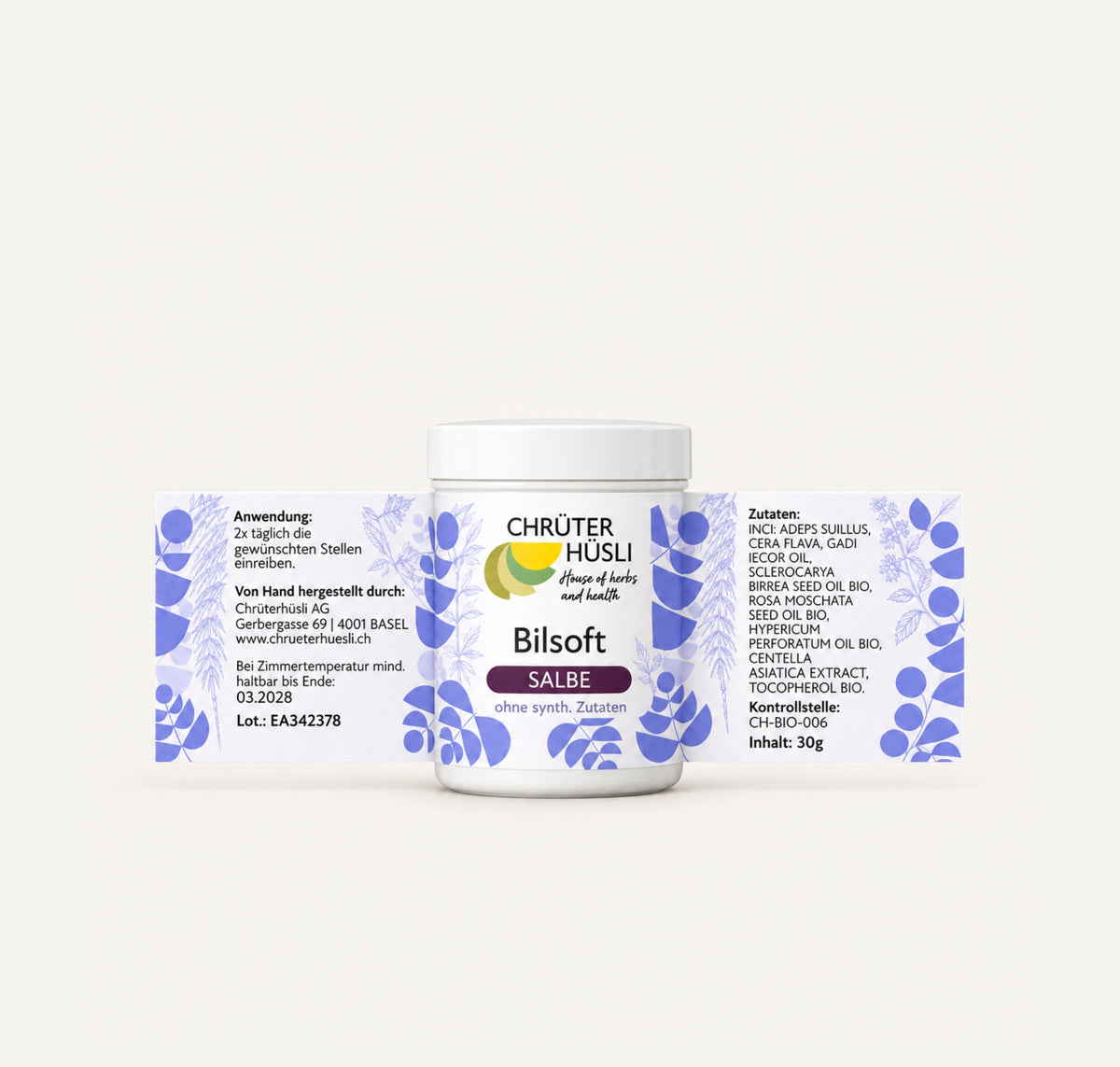 Bilsoft Salbe-etikette