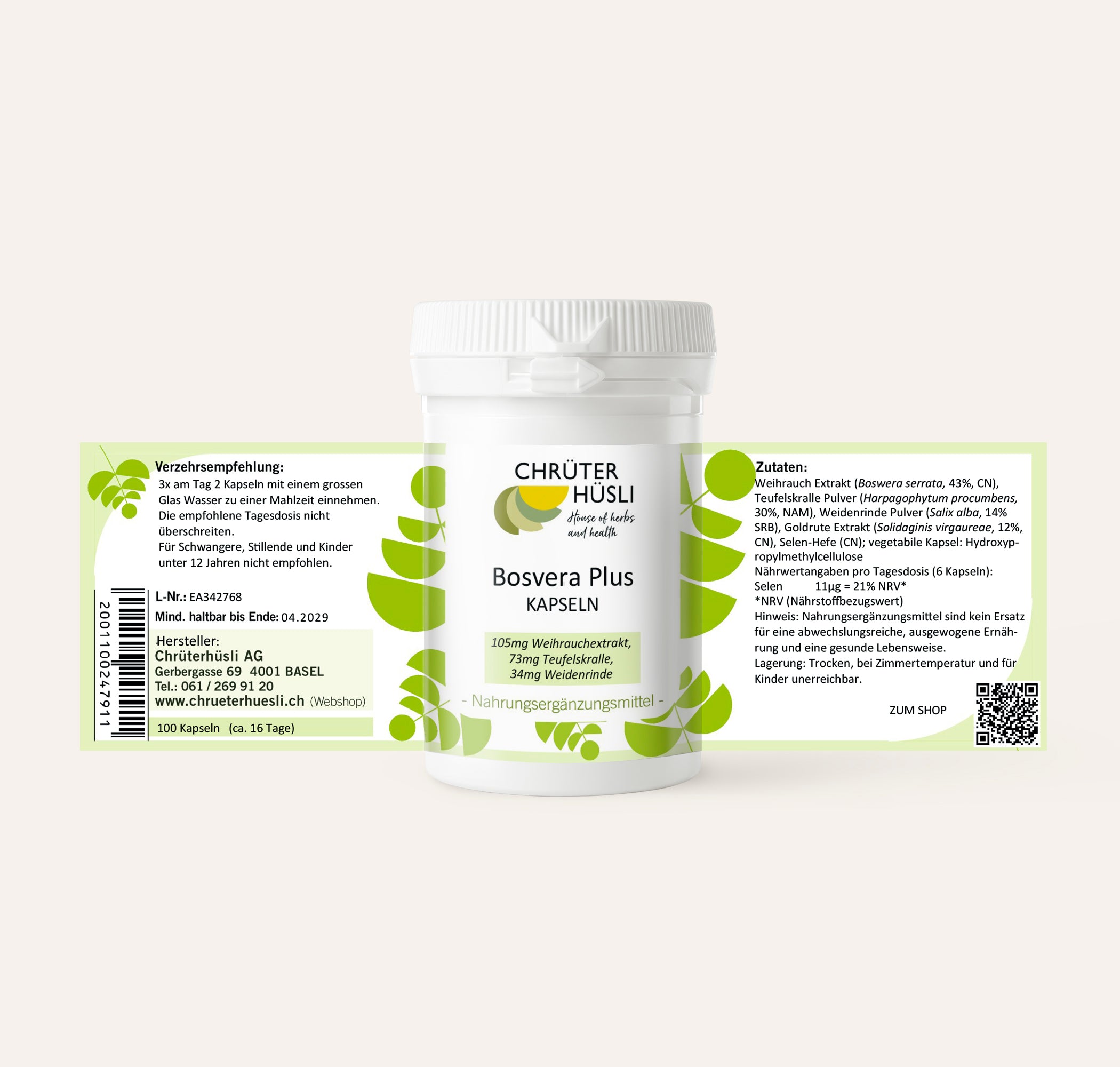 Bosvera Plus Kapseln-etikette
