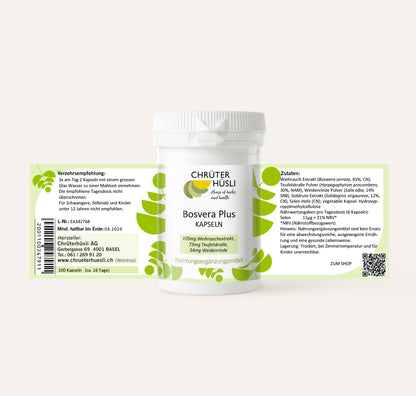 Bosvera Plus Kapseln-etikette