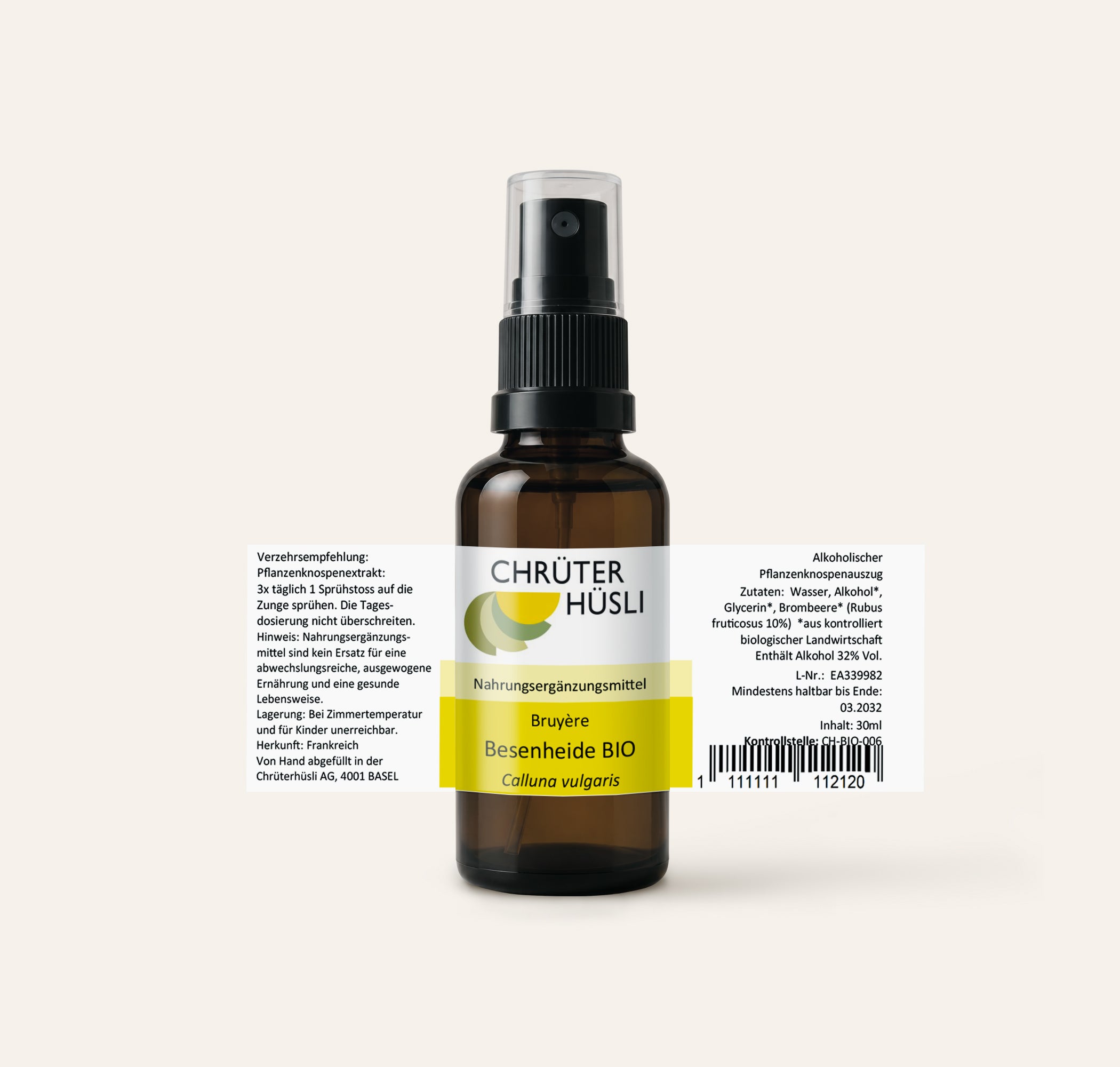 Brombeere Glycerinmazerat-etikette