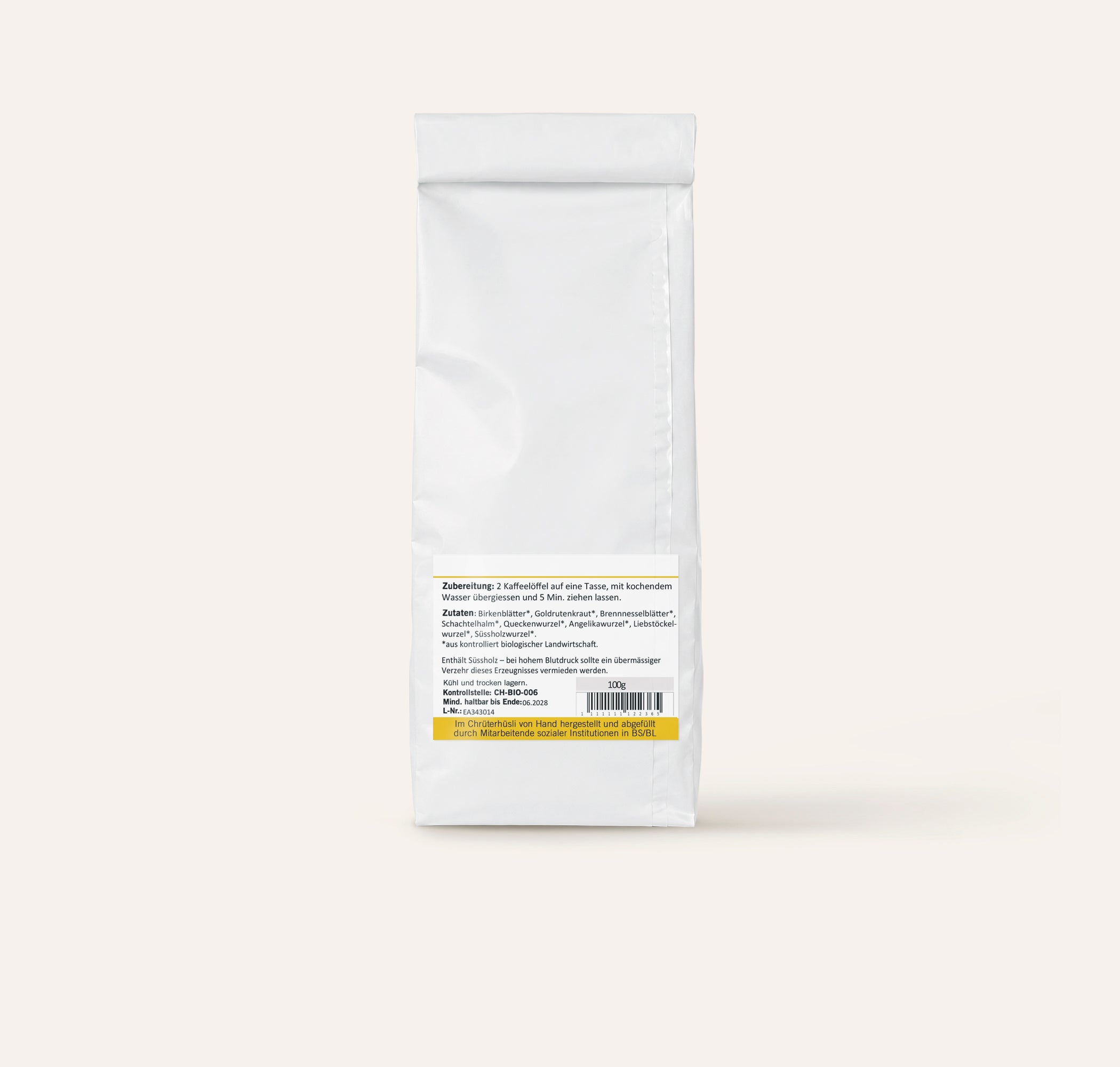 Brunnenkraft Tee-etikette