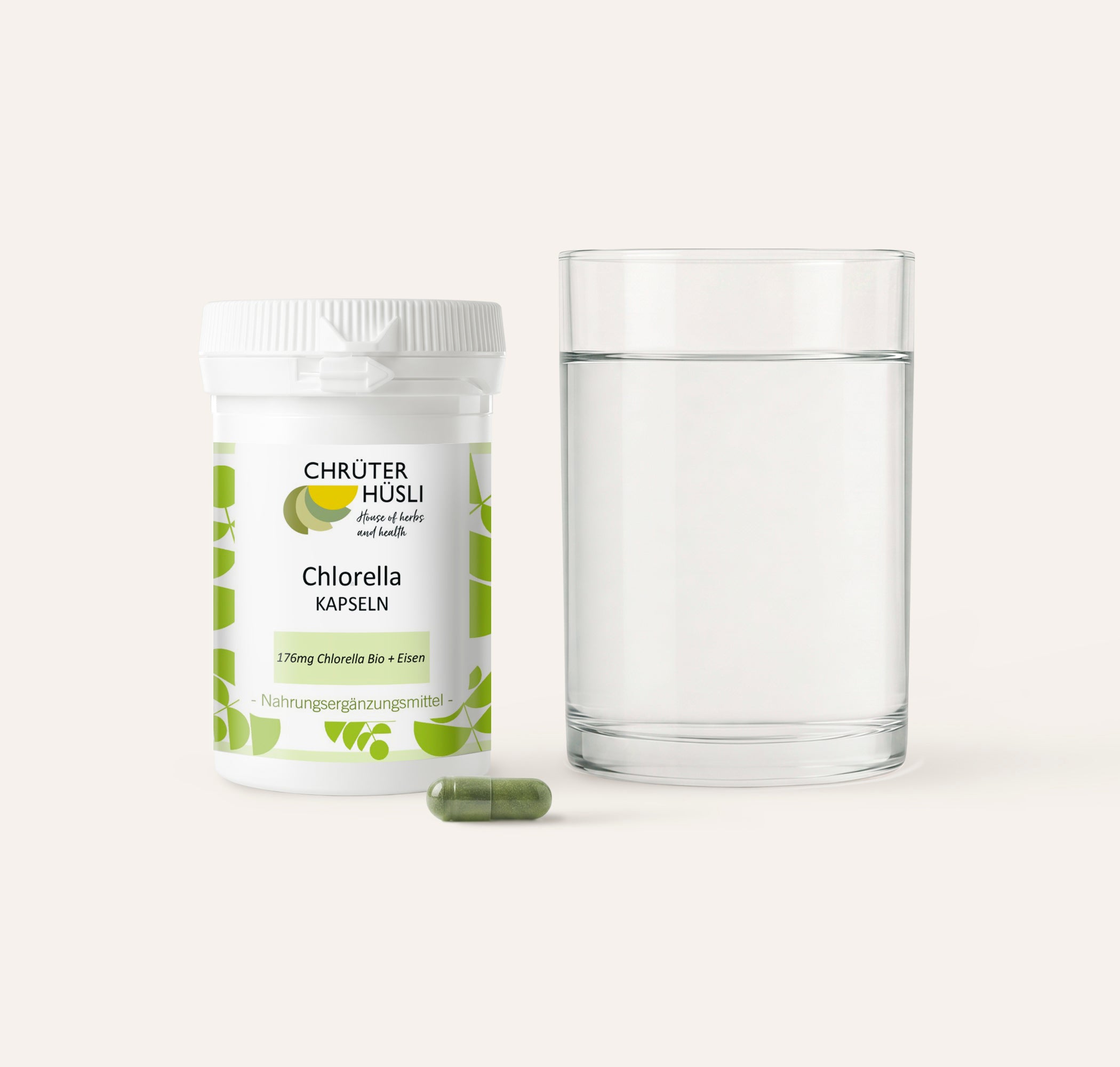 Chlorella Kapseln-einnahme