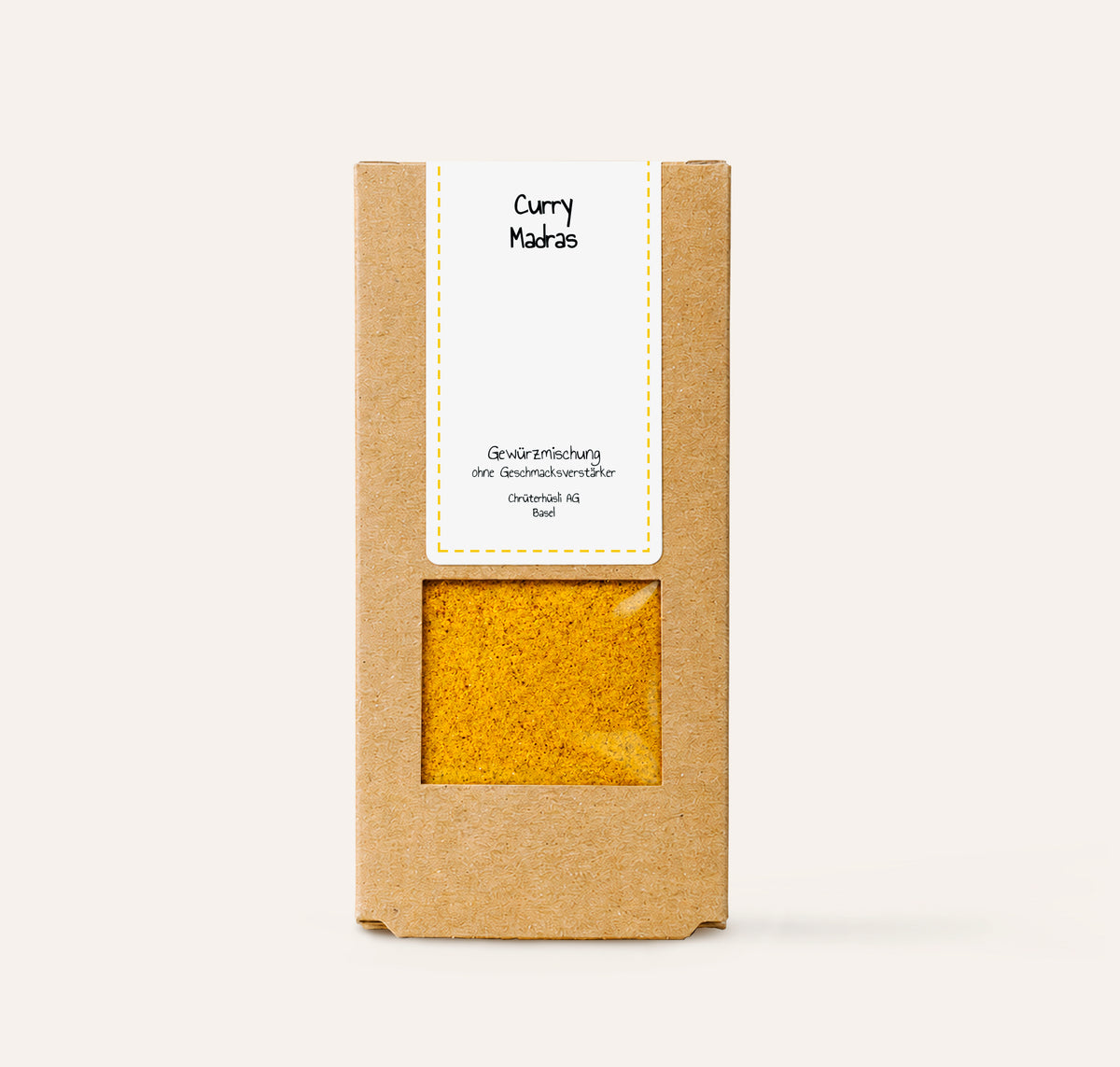 Curry Madras-verpackung