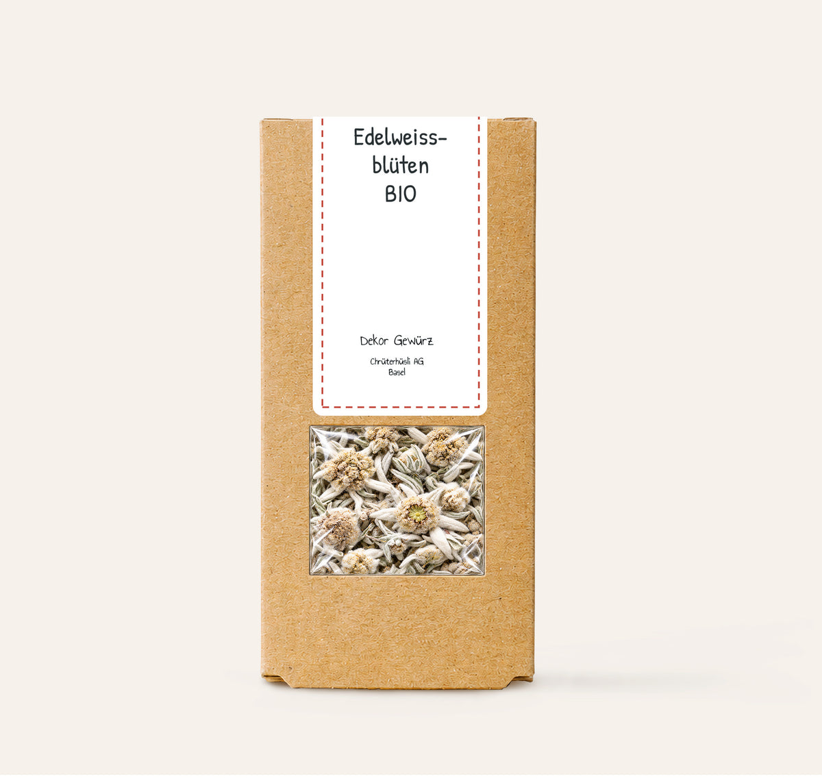 Edelweissblüten Bio-verpackung