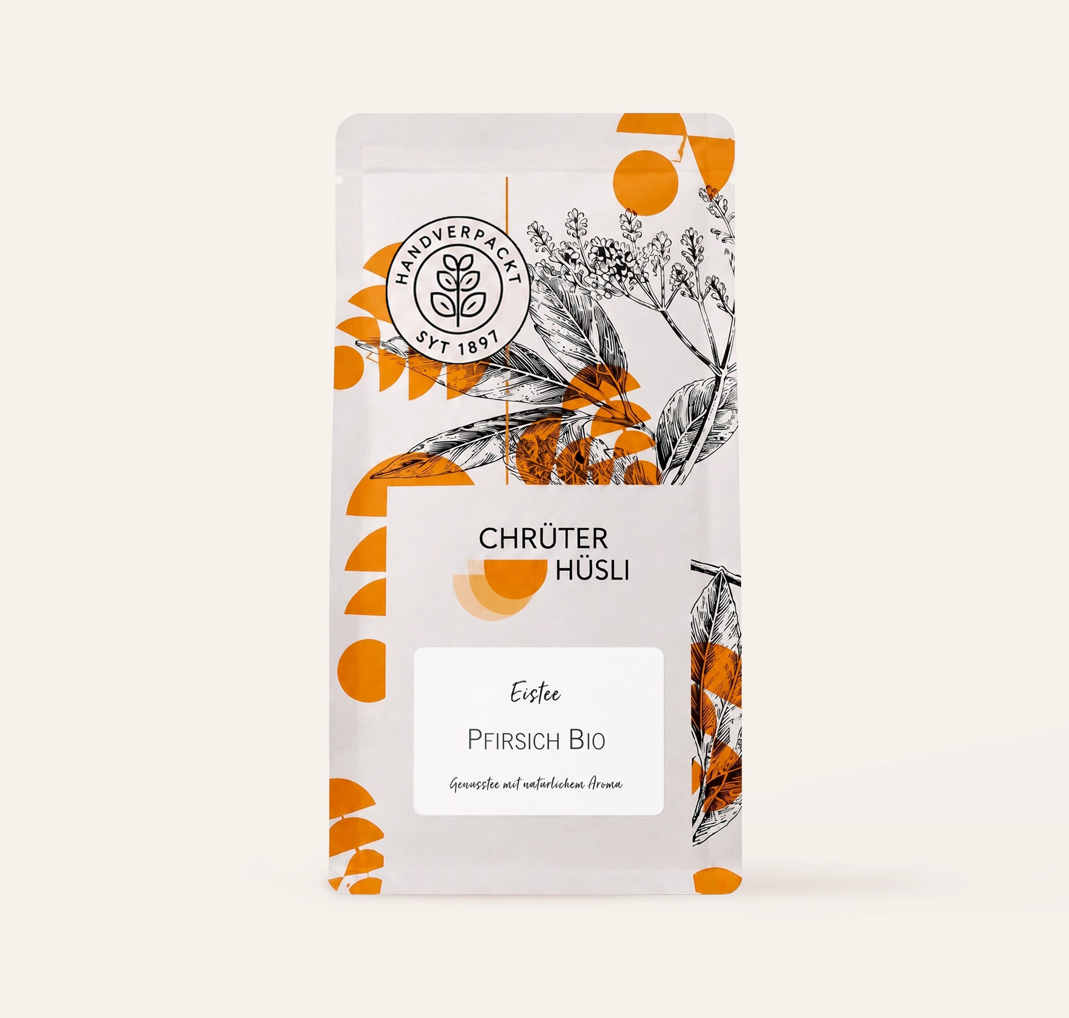 Eistee Pfirsisch Bio-verpackung