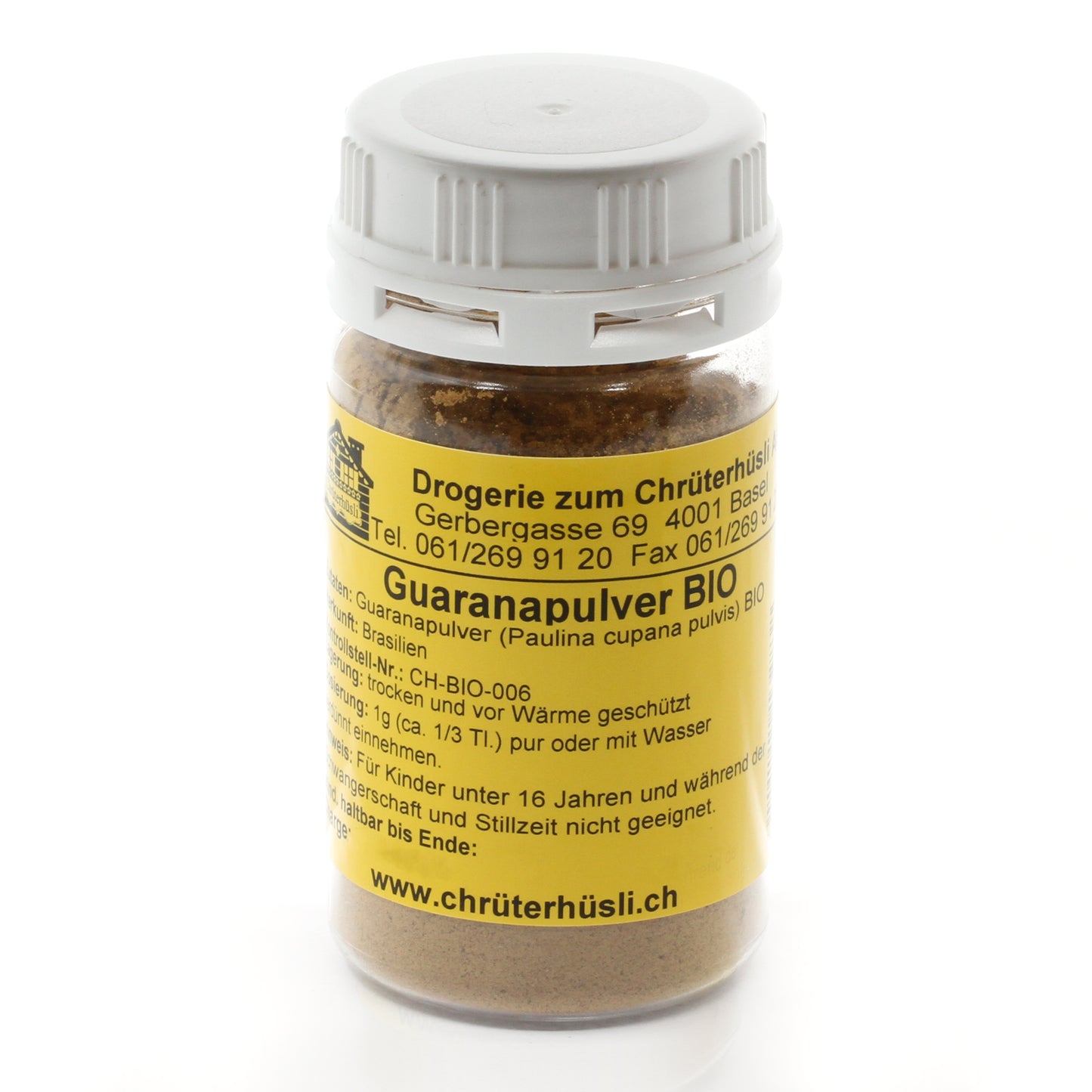 Guaranapulver Bio 60 g