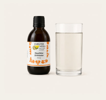 Hauchklar Sirup-einnahme