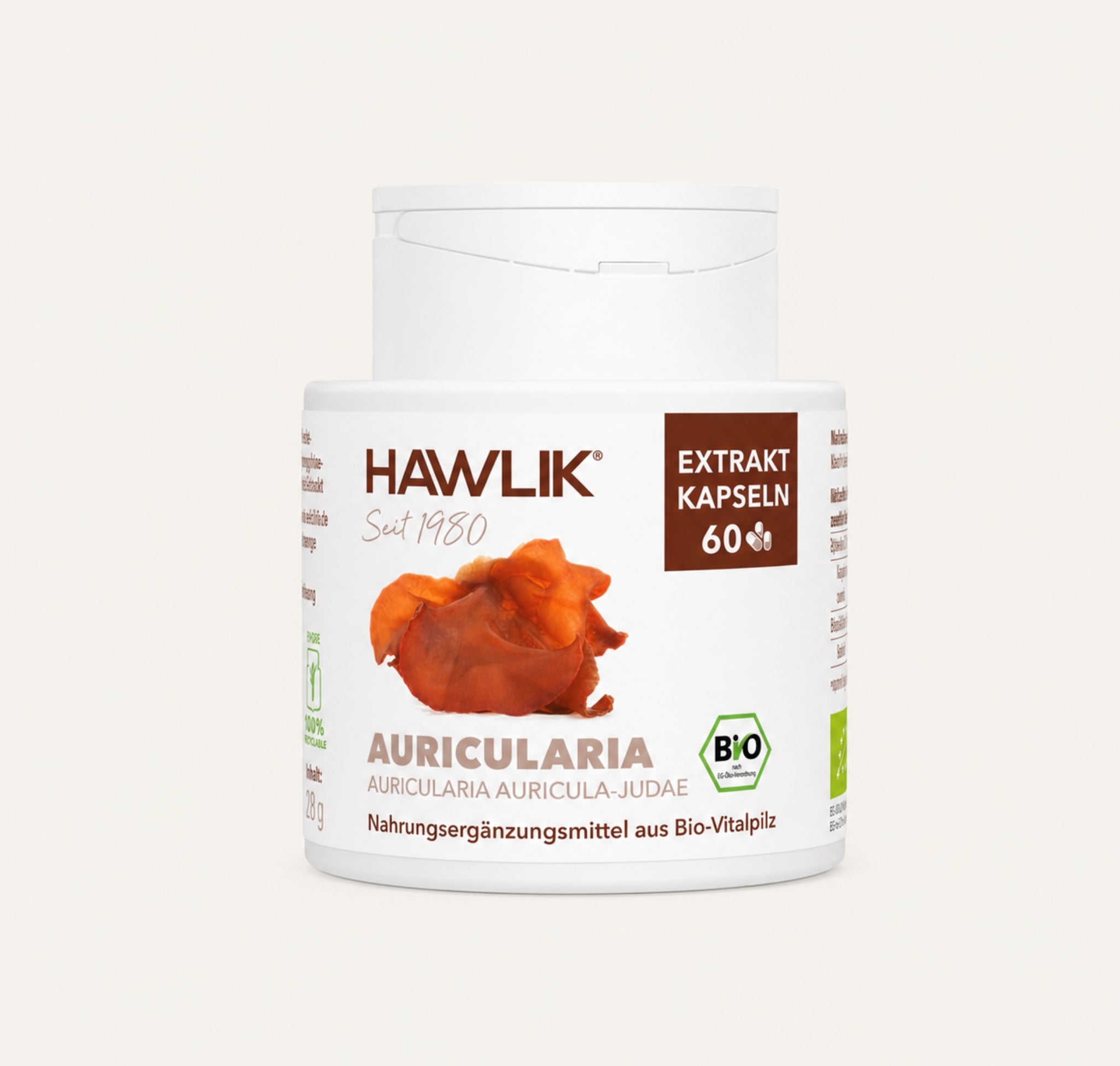 Hawlik Auricularia Kapseln-verpackung