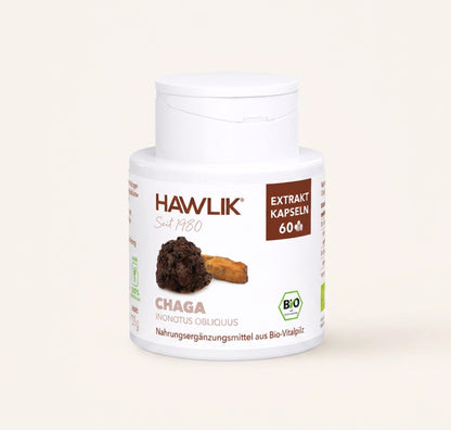 Hawlik Chaga Extrakt Kapseln-verpackung