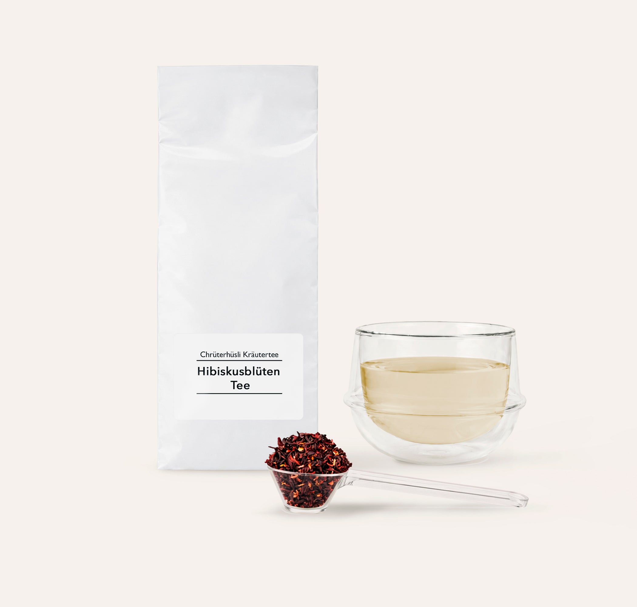 Hibiskusblüten Tee-einnahme