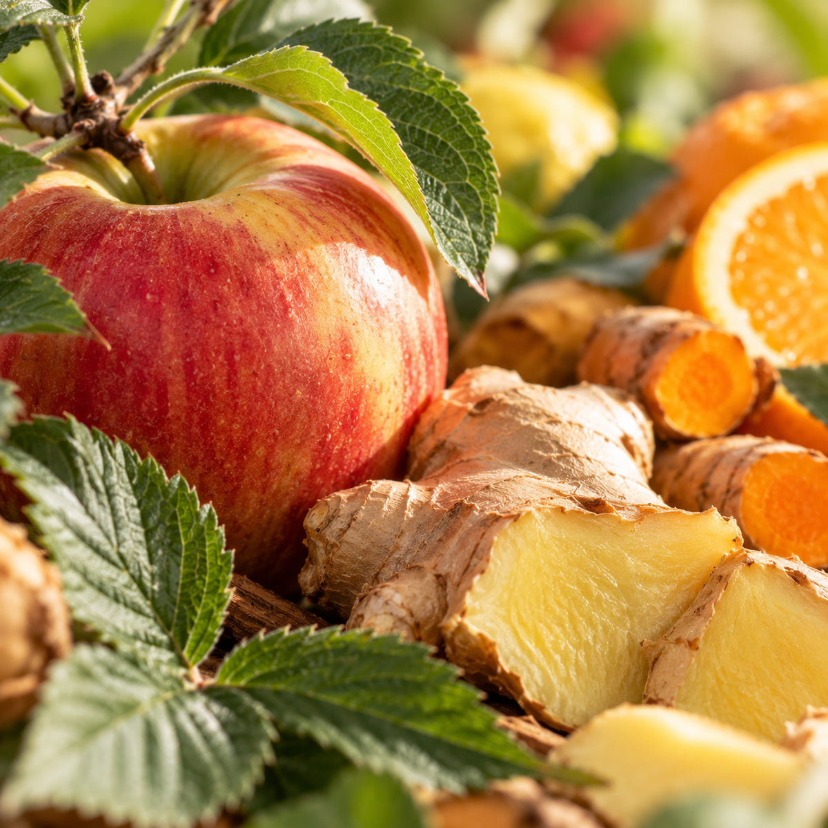 Ingwer Apfel Tee Bio-zutaten
