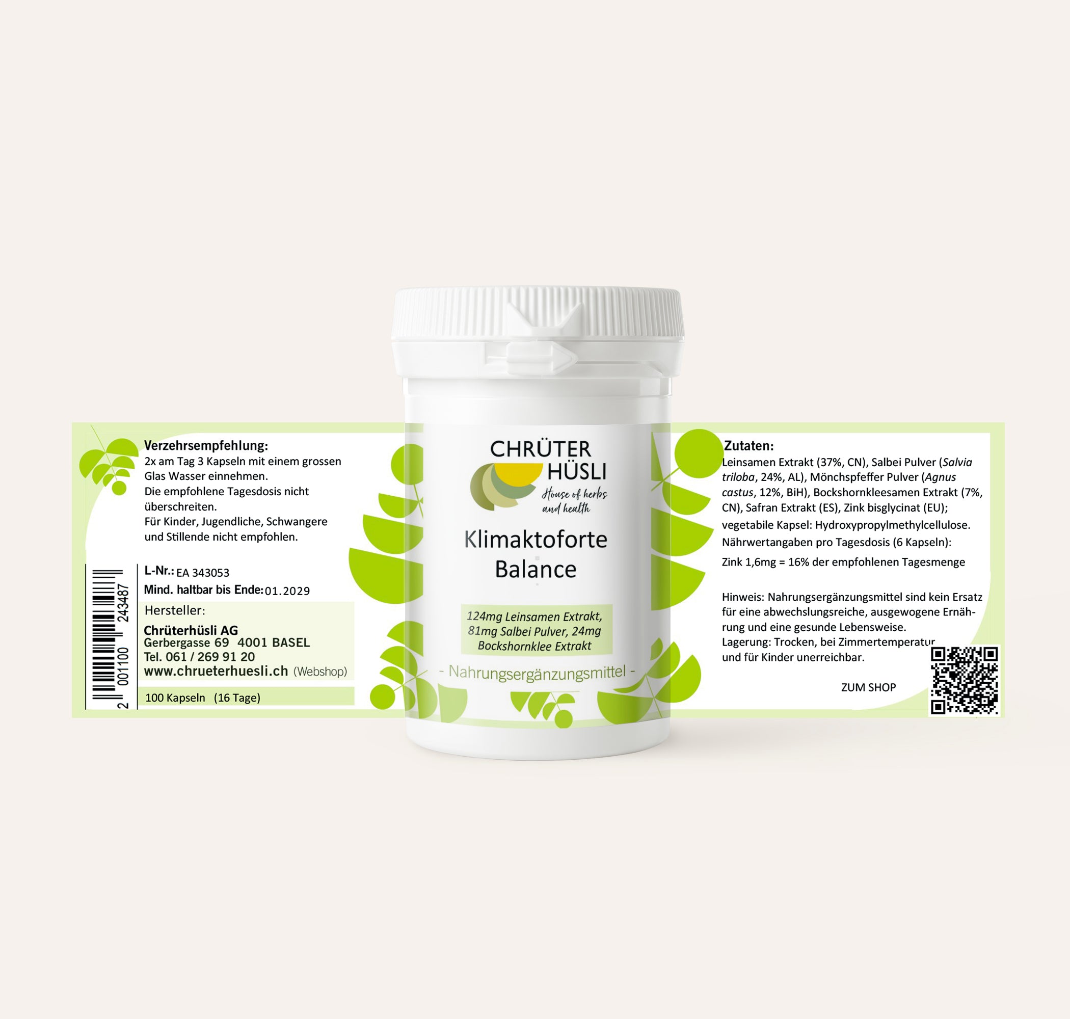 Klimaktoforte Balance-etikette
