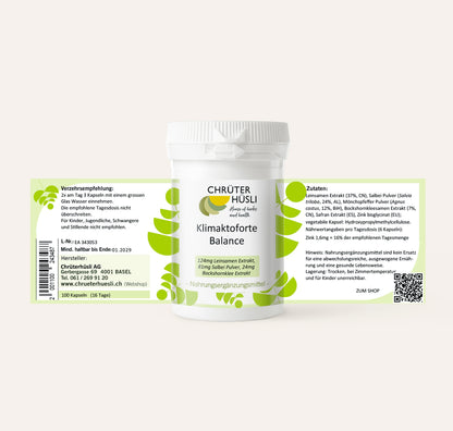 Klimaktoforte Balance-etikette