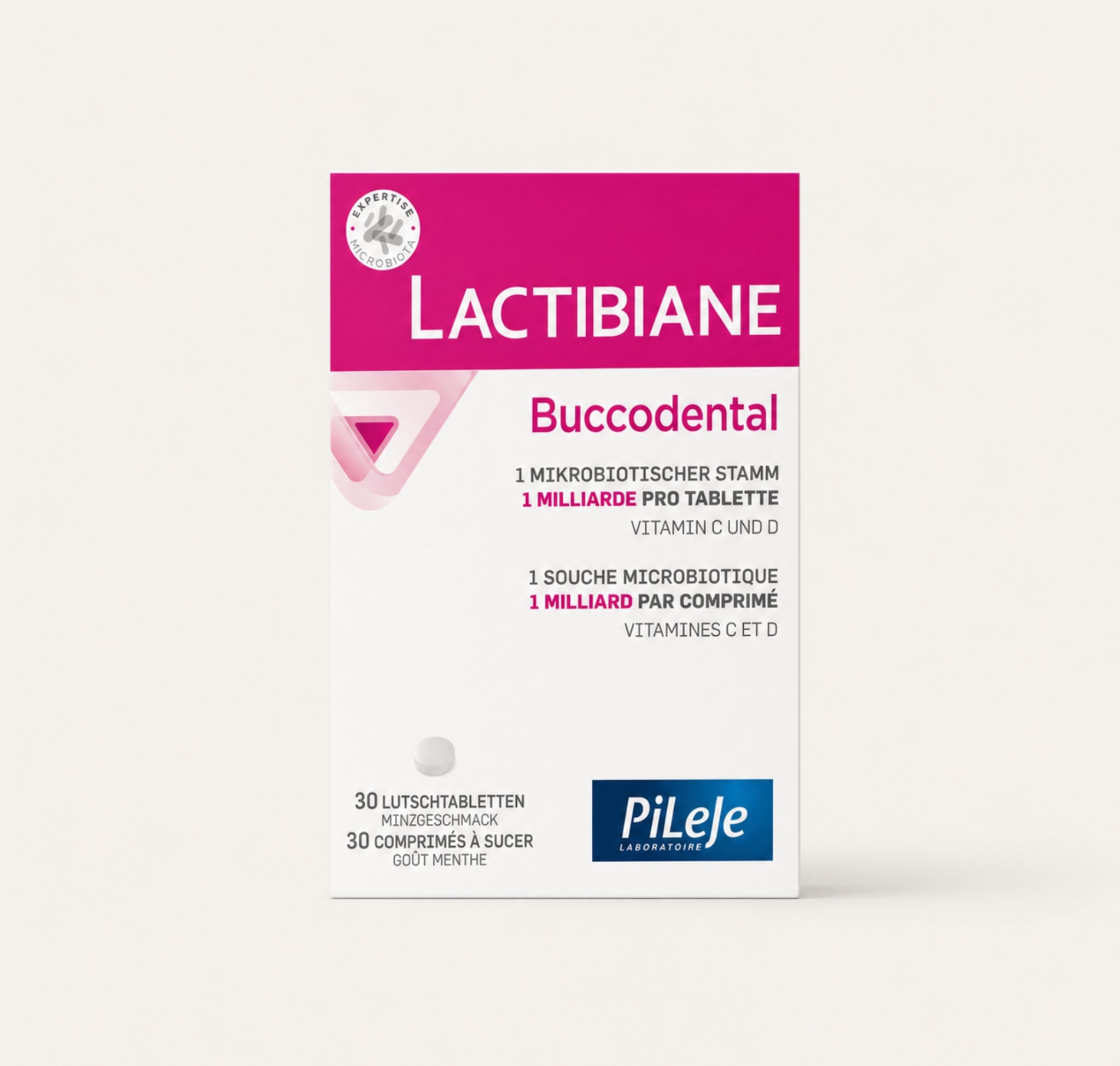 Lactibiane Buccodental 10M Lutschtabletten-verpackung