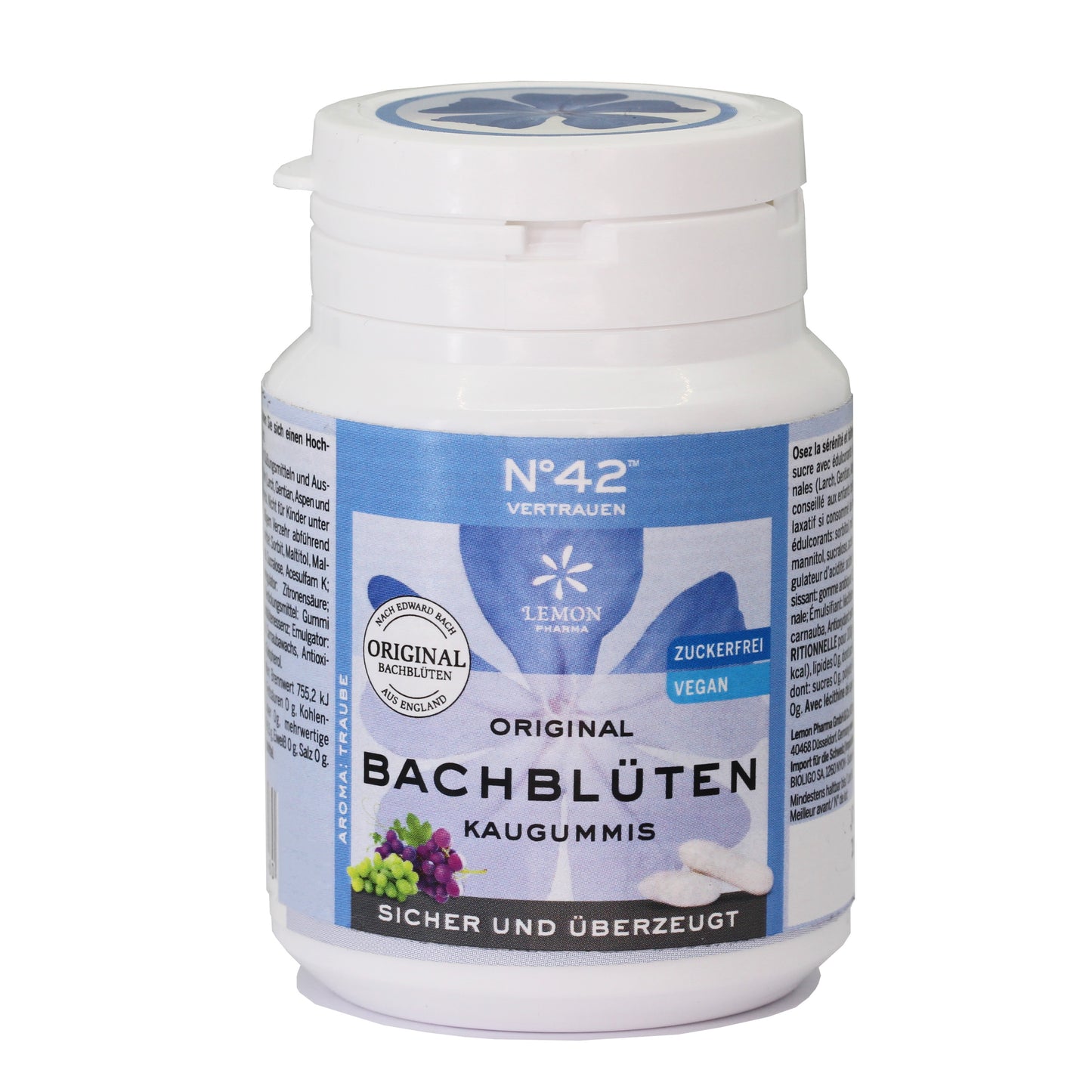 Lemon Pharma Dr Bach Kaugummi Selbstvertrauen 60 g