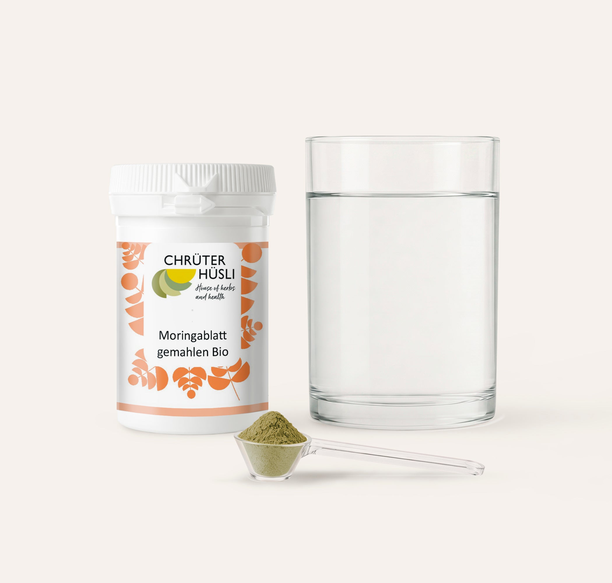 Moringa Pulver-einnahme