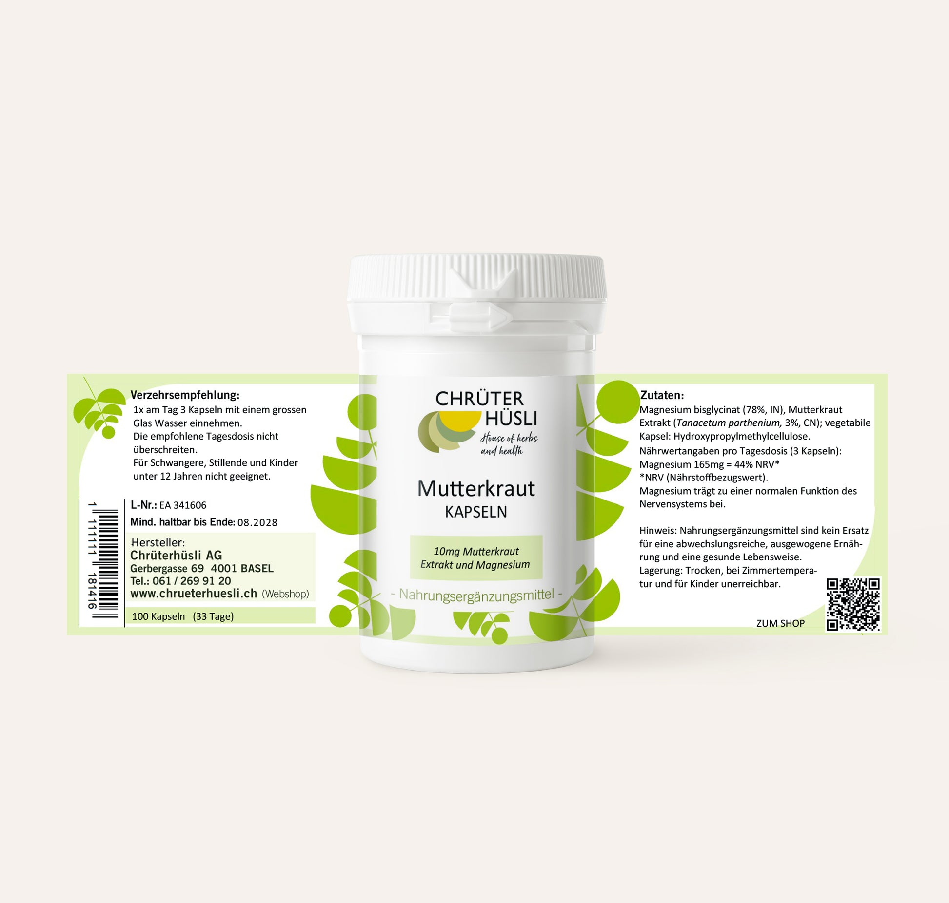 Mutterkraut Kapseln-etikette