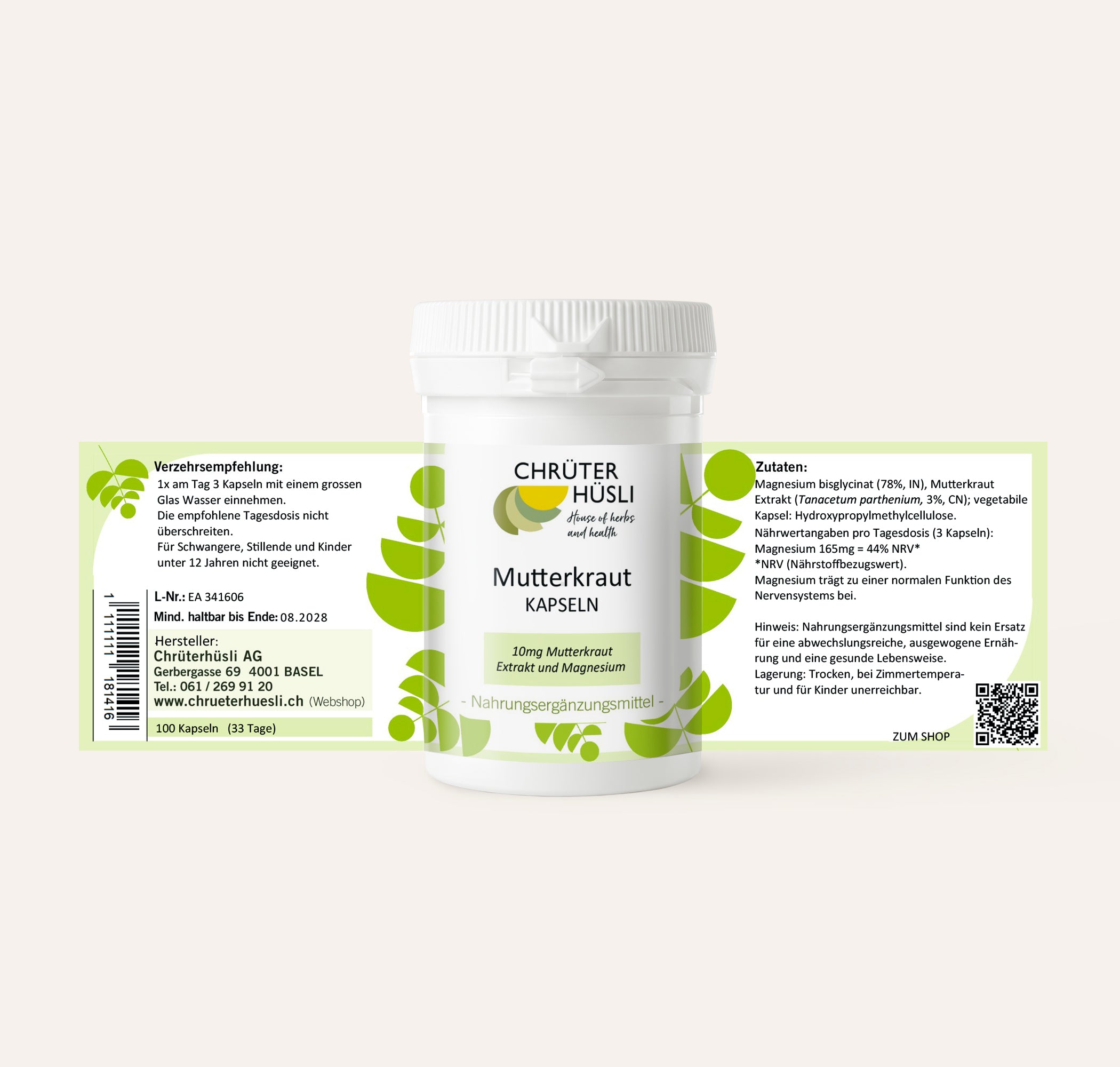 Mutterkraut Kapseln-etikette