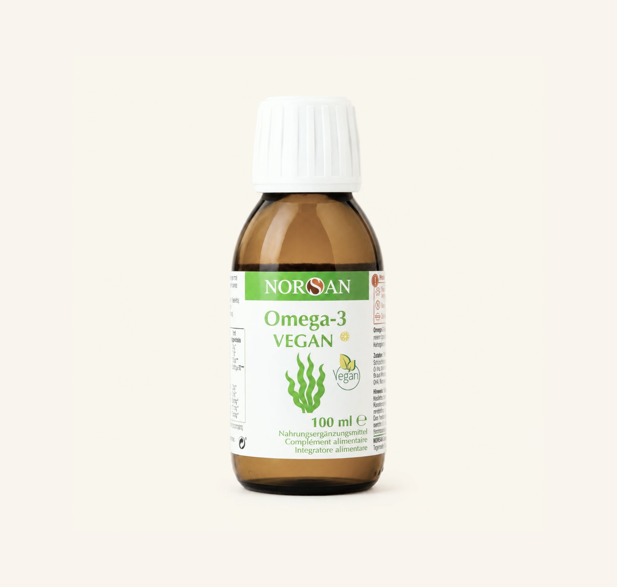 Norsan Omega 3 Algenöl Vegan-verpackung