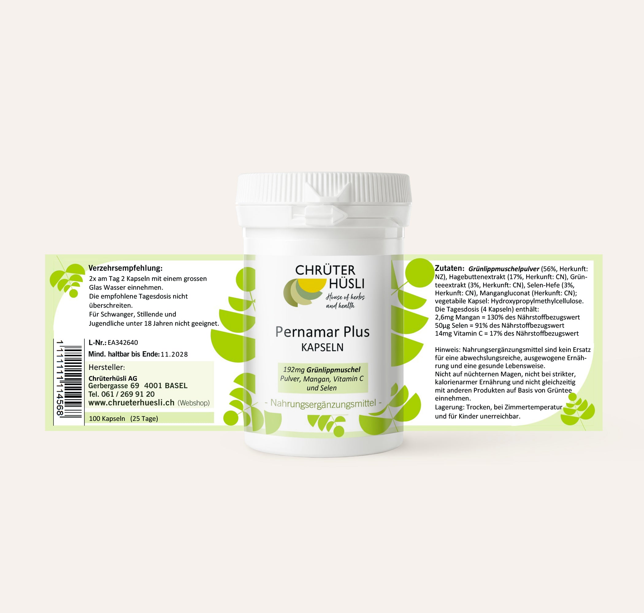 Pernamar Plus-etikette