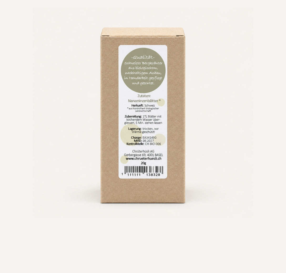 Premium Nanaminze Bio-etikette