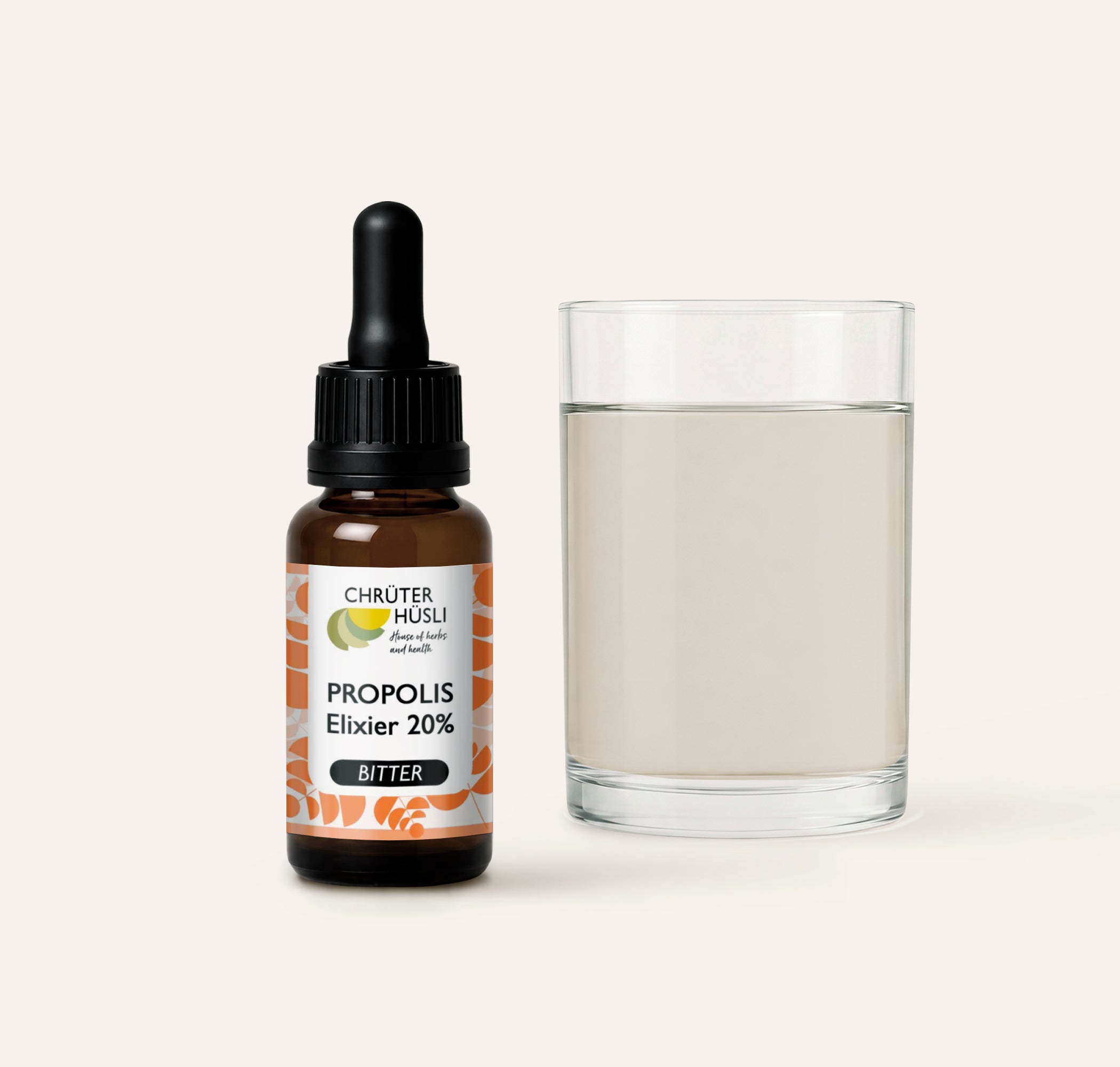Propolis Elixier-einnahme