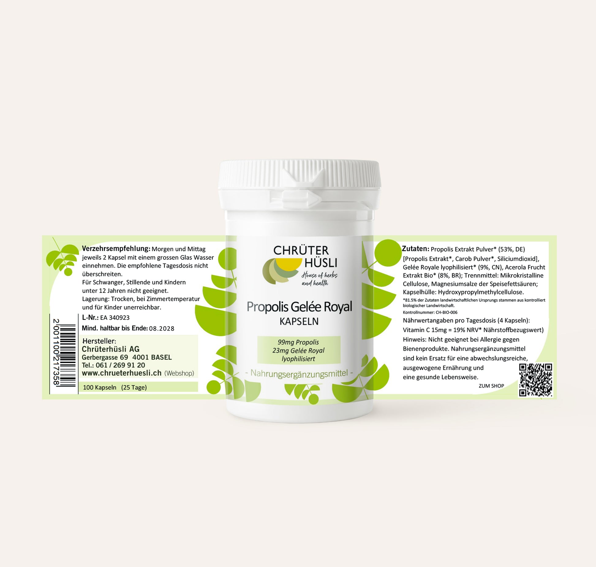 Propolis Gelée Royal Kapseln-etikette