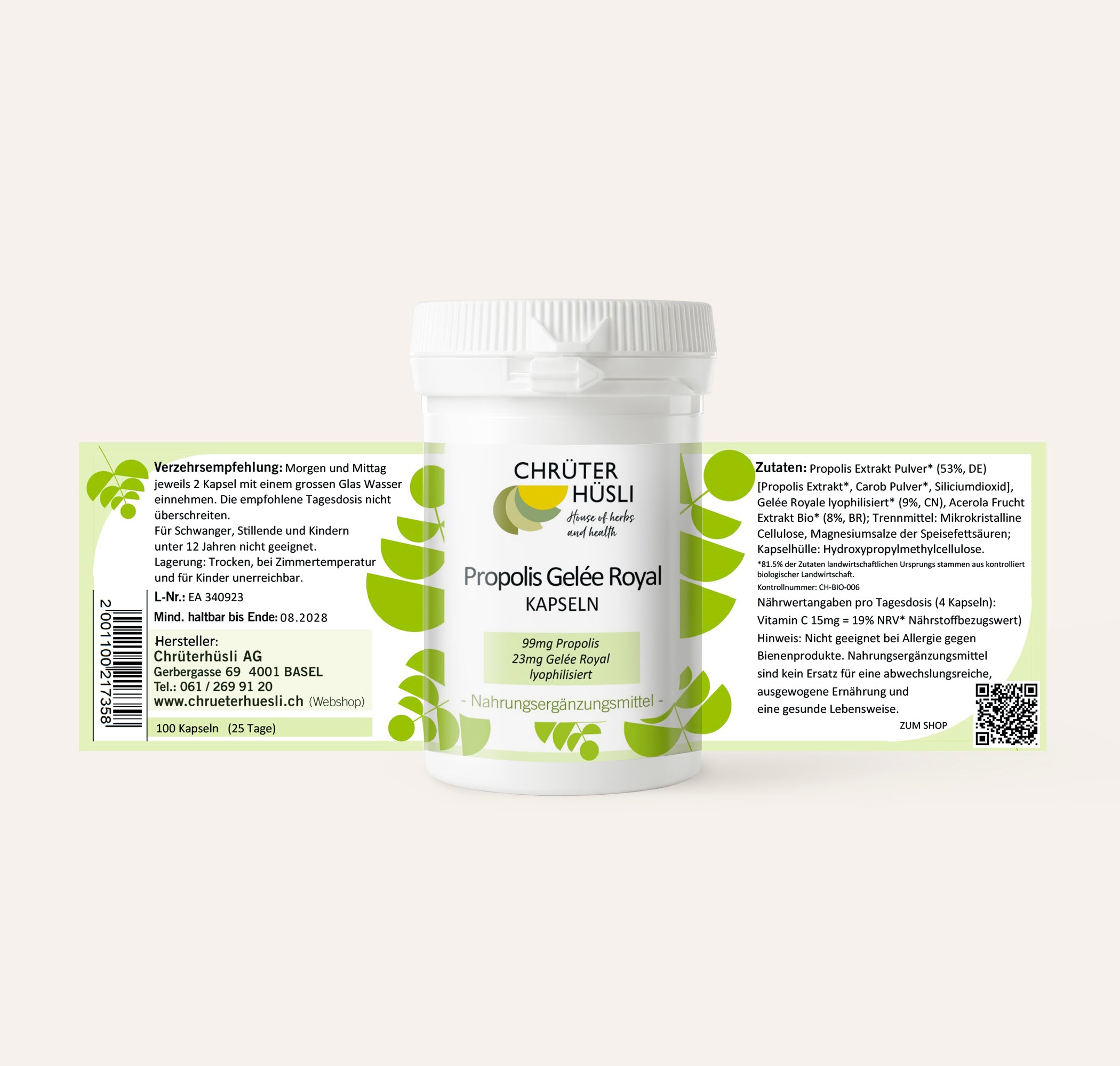 Propolis Gelée Royal Kapseln-etikette