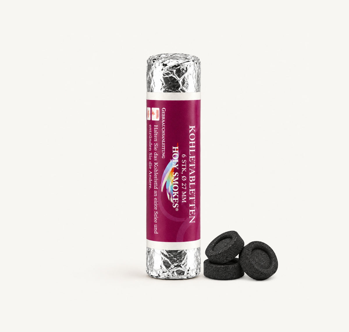 Räucherkohle Klein 2.7 cm-anwendung