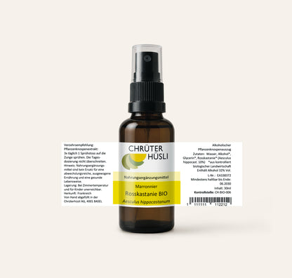 Rosskastanie Glycerinmazerat-etikette