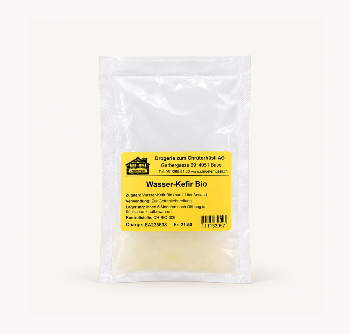 Wasserkefir-verpackung